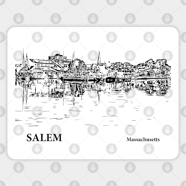 Salem Massachusetts Sticker by Lakeric
